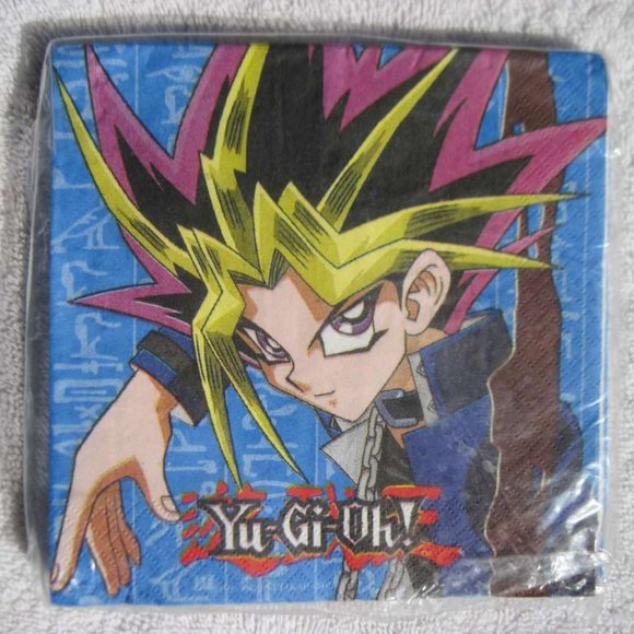 Yu-Gi-Oh! It's Time to Duel Designwear Party Paper Luncheon Beverage Napkins - Picture 1 of 5